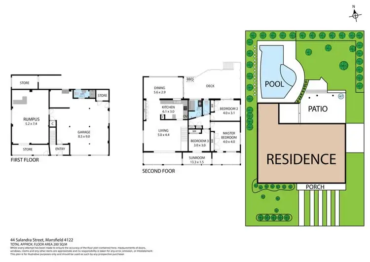 Floorplan of Homely house listing, 44 Salandra Street, Mansfield QLD 4122