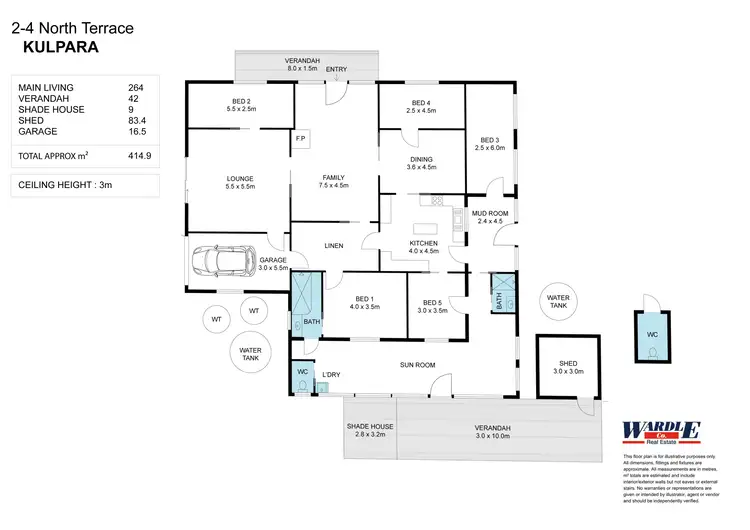 Floorplan of Homely house listing, 2-4 North Tce, Kulpara SA 5552