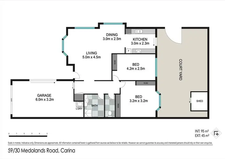 Floorplan of Homely villa listing, 59/30 Meadowlands Road, Carina QLD 4152