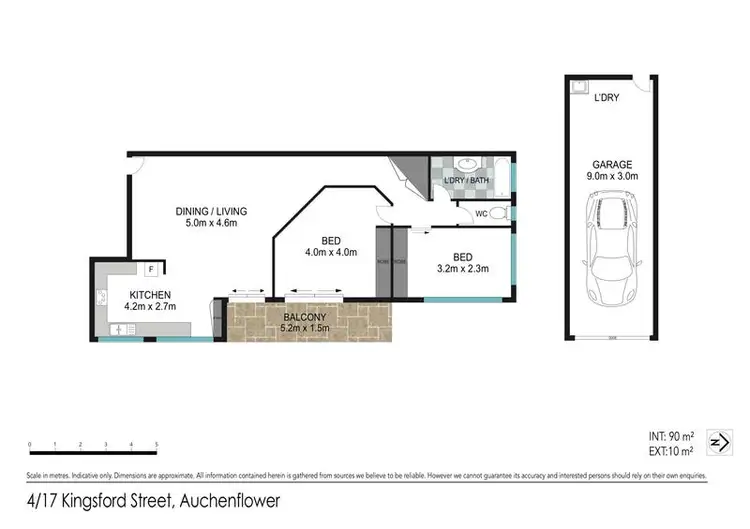 Floorplan of Homely unit listing, 4/17 Kingsford Street, Auchenflower QLD 4066