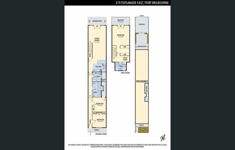 Floorplan of Homely house listing, 319 Esplanade East, Port Melbourne VIC 3207