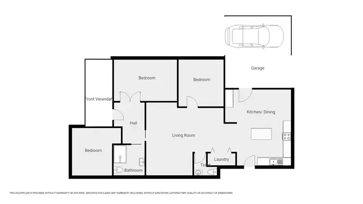 Floorplan of Homely house listing, 1 Haitts Lane, Stawell VIC 3380