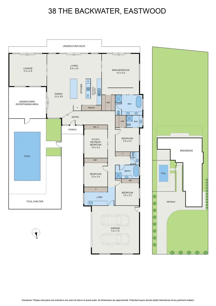 Floorplan of Homely house listing, 38 The Backwater, Eastwood VIC 3875
