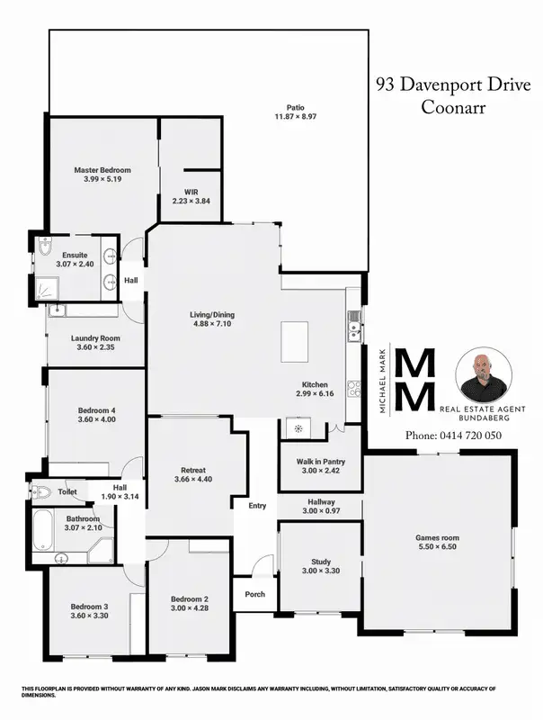 Floorplan of Homely house listing, 93 Davenport Drive, Coonarr QLD 4670