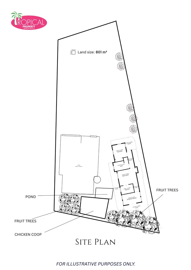 Floorplan of Homely house listing, 6 Lindquist Cl, Mission Beach QLD 4852