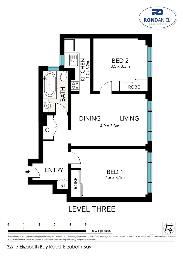 Floorplan of Homely apartment listing, Unit 32/17 Elizabeth Bay Rd, Elizabeth Bay NSW 2011