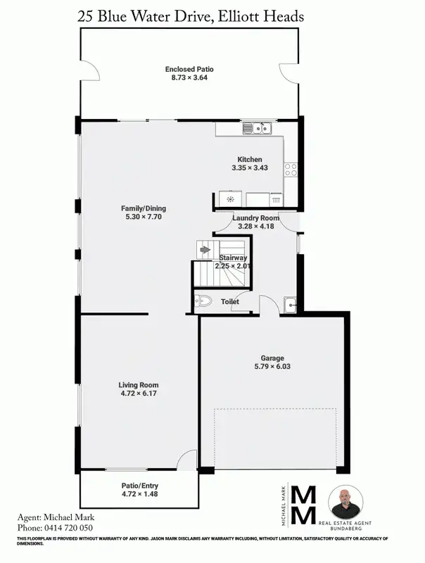 Floorplan of Homely house listing, 25 Blue Water Drive, Elliott Heads QLD 4670