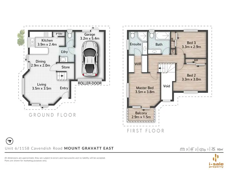 Floorplan of Homely townhouse listing, Unit 6/1158 Cavendish Rd, Mount Gravatt East QLD 4122