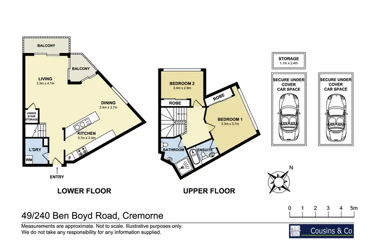 Floorplan of Homely apartment listing, 49/232-240 Ben Boyd Road, Cremorne NSW 2090