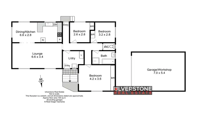 Floorplan of Homely house listing, 44 Clara St, West Ulverstone TAS 7315