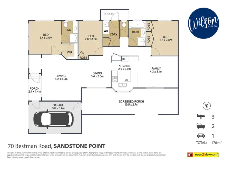 Floorplan of Homely house listing, 70 Bestmann Rd E, Sandstone Point QLD 4511