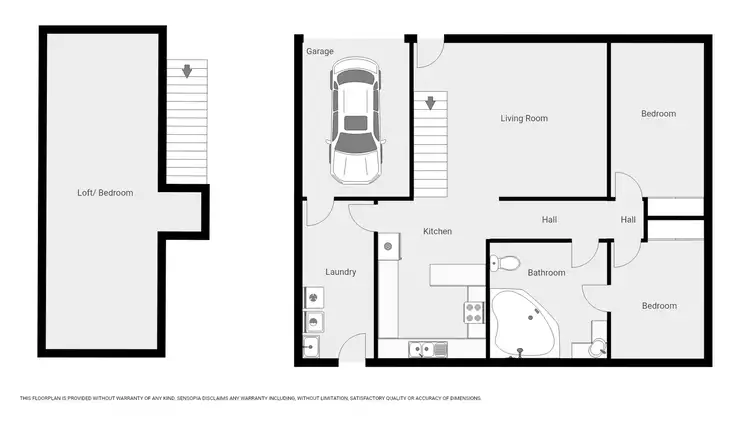 Floorplan of Homely unit listing, Unit 2/1 Henderson St, Stawell VIC 3380