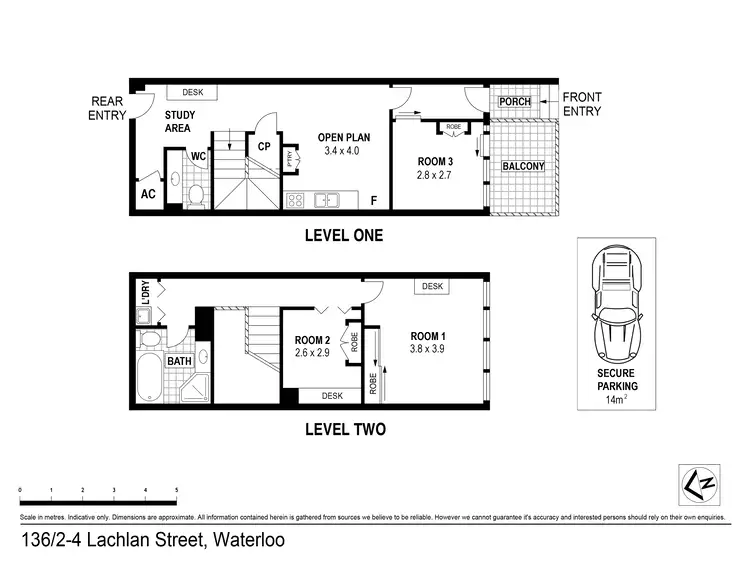 Floorplan of Homely apartment listing, 136/4 Lachlan St, Waterloo NSW 2017
