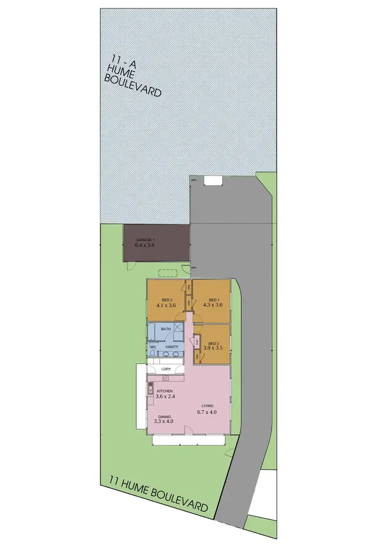 Floorplan of Homely house listing, 11 Hume Boulevard, Killarney Vale NSW 2261