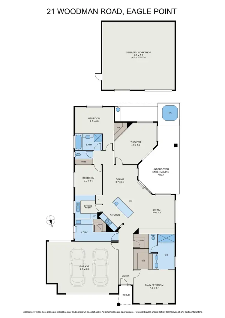 Floorplan of Homely house listing, 21 Woodman Rd, Eagle Point VIC 3878