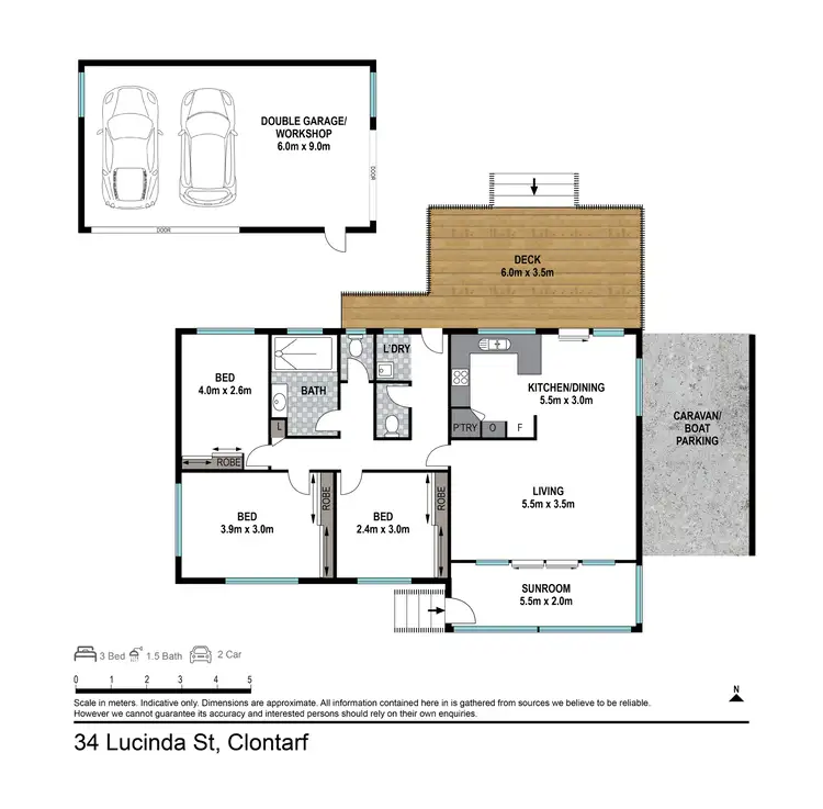 Floorplan of Homely house listing, 34 Lucinda Street, Clontarf QLD 4019