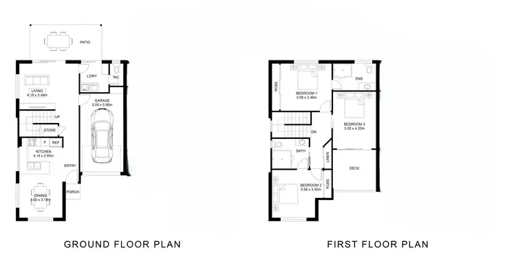 Floorplan of Homely townhouse listing, 1/8 Colvin Street, Drayton QLD 4350
