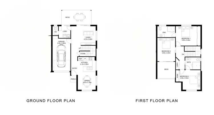 Floorplan of Homely townhouse listing, 2/8 Colvin Street, Drayton QLD 4350