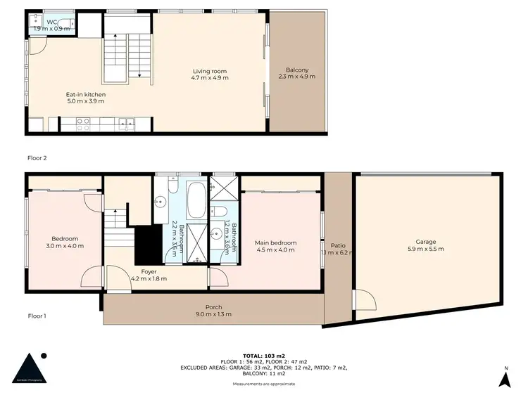 Floorplan of Homely unit listing, Unit 5/6 Lake St, Eden NSW 2551
