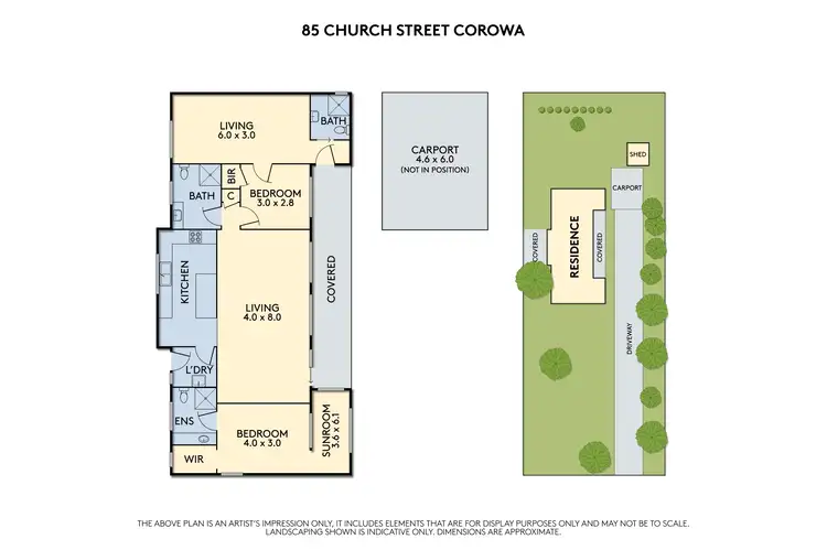 Floorplan of Homely house listing, 85 Church Street, Corowa NSW 2646