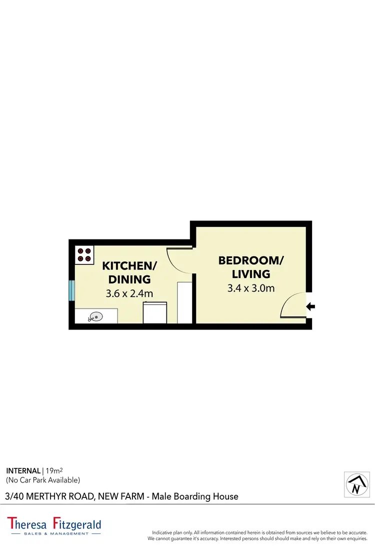 Floorplan of Homely flat listing, Unit 3/40 Merthyr Rd, New Farm QLD 4005