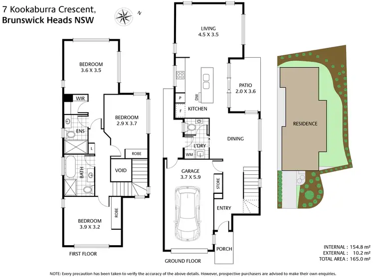 Floorplan of Homely house listing, 7 Kookaburra Crescent, Brunswick Heads NSW 2483