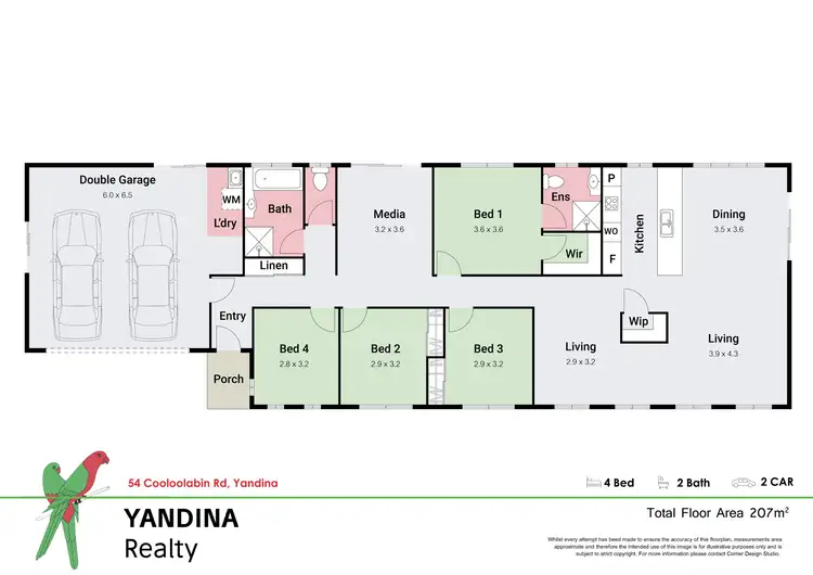 Floorplan of Homely house listing, 54 Cooloolabin Rd, Yandina QLD 4561