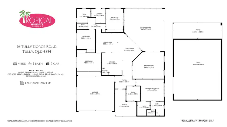 Floorplan of Homely house listing, 76 Tully Gorge Rd, Tully QLD 4854
