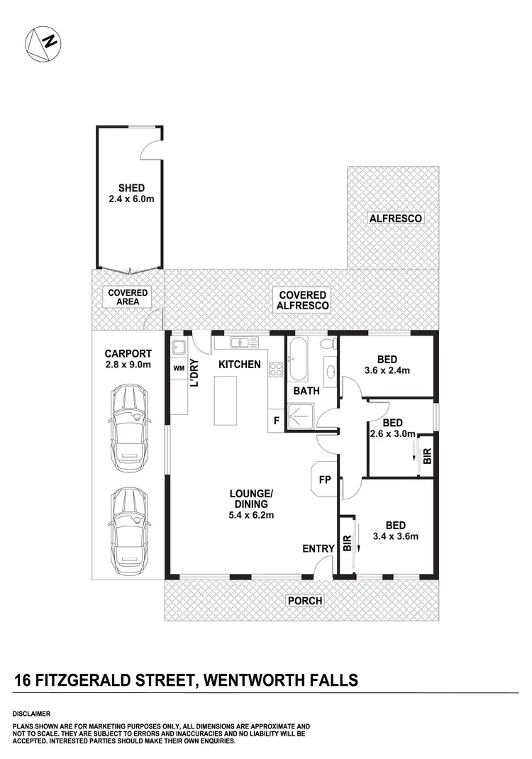 Floorplan of Homely house listing, 16 Fitzgerald St, Wentworth Falls NSW 2782