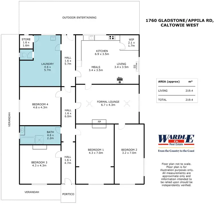 Floorplan of Homely house listing, 1760 Gladstone-Appila Rd, Caltowie West SA 5490