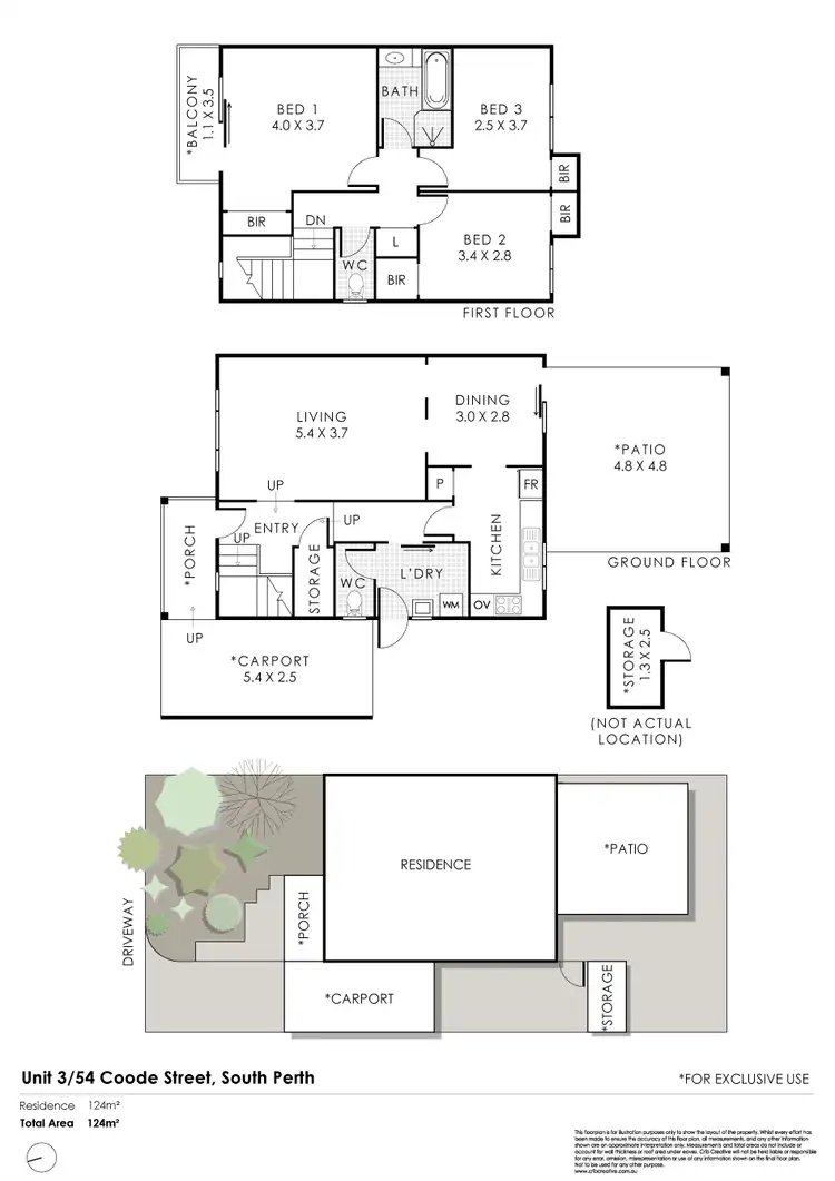 Floorplan of Homely house listing, 3/54 Coode St, South Perth WA 6151