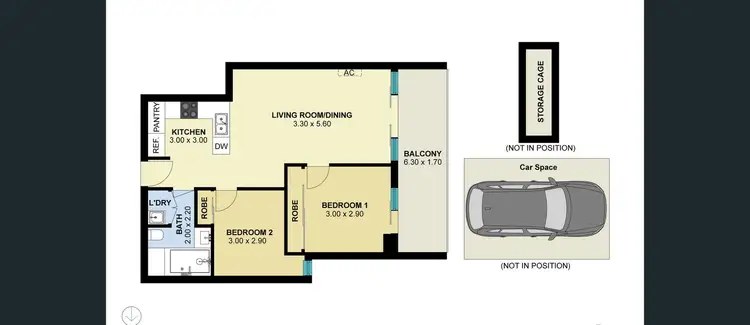 Floorplan of Homely apartment listing, Unit 34/68-82 Graham Rd, Highett VIC 3190