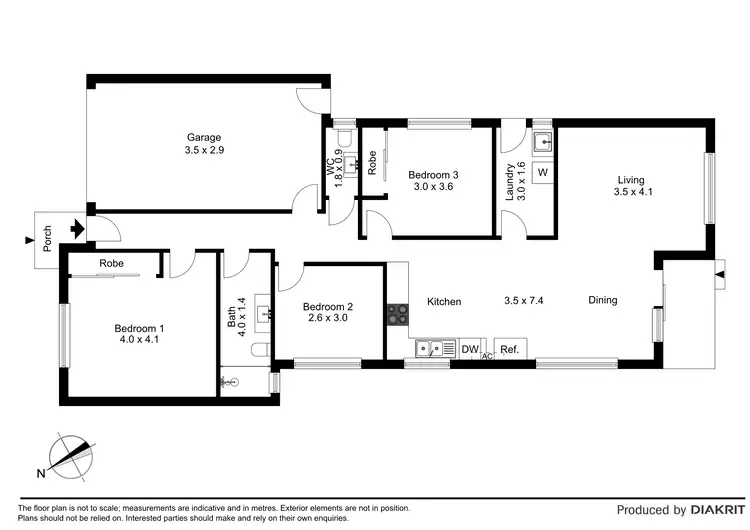 Floorplan of Homely unit listing, 64 Shirley Street, St Albans VIC 3021