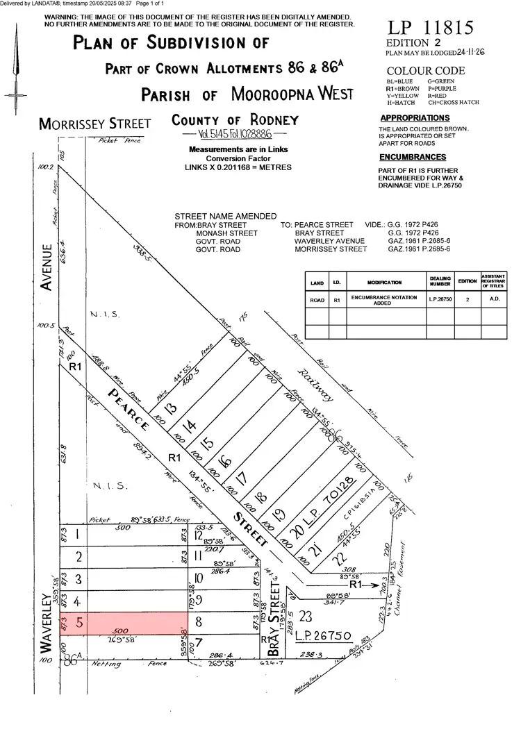 Floorplan of Homely house listing, 67 Waverley Ave, Merrigum VIC 3618