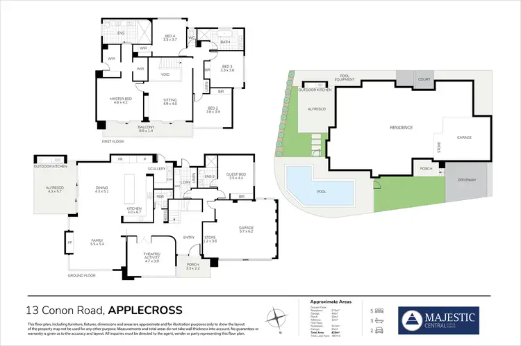 Floorplan of Homely house listing, 13 Conon Road, Applecross WA 6153