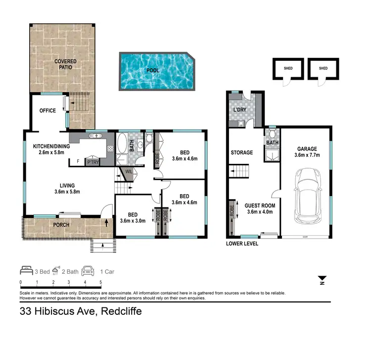 Floorplan of Homely house listing, 33 Hibiscus Ave, Redcliffe QLD 4020