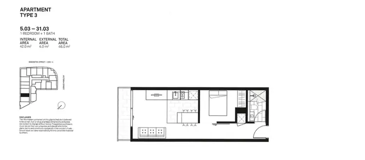 Floorplan of Homely apartment listing, 1503/555 Swanston St, Carlton VIC 3053