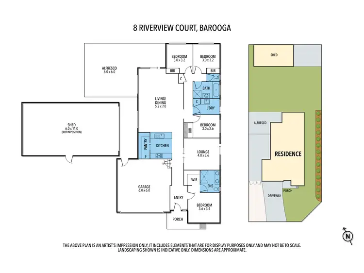 Floorplan of Homely house listing, 8 Riverview Ct, Barooga NSW 3644