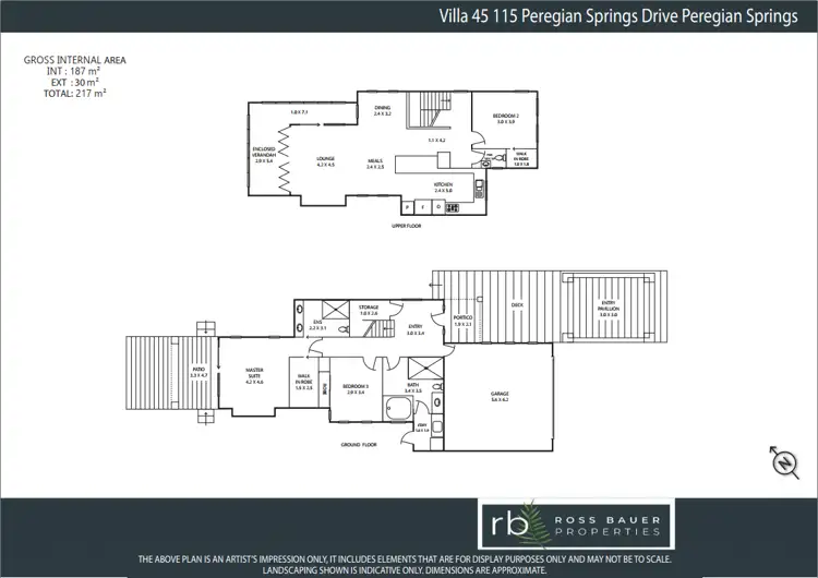 Floorplan of Homely house listing, Villa 45, 115 Peregian Springs Dr, Peregian Springs QLD 4573