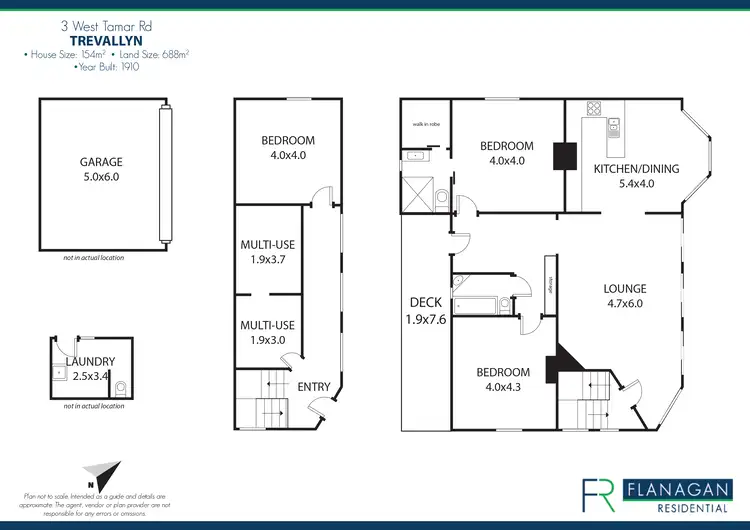 Floorplan of Homely house listing, 3 West Tamar Rd, Trevallyn TAS 7250
