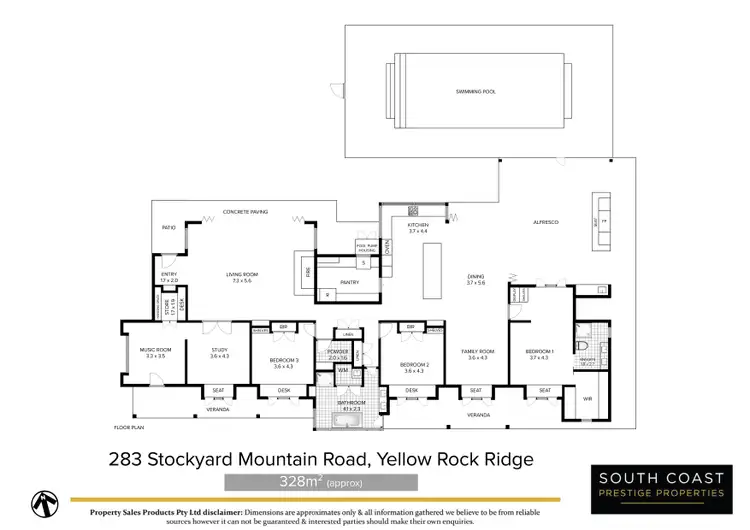 Floorplan of Homely rural property listing, 283 Stockyard Mountain Road, Yellow Rock NSW 2527