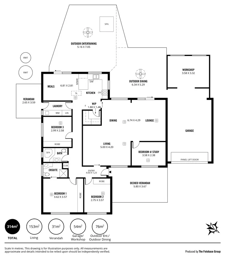 Floorplan of Homely house listing, 9 Hunt Rd, Hahndorf SA 5245