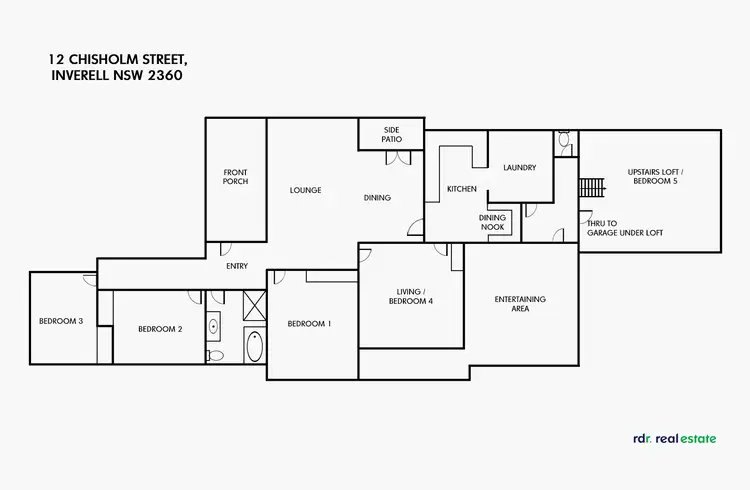Floorplan of Homely house listing, 12 Chisholm Street, Inverell NSW 2360