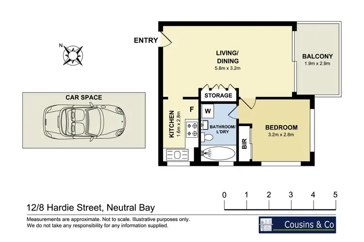 Floorplan of Homely apartment listing, 12/8 Hardie Street, Neutral Bay NSW 2089