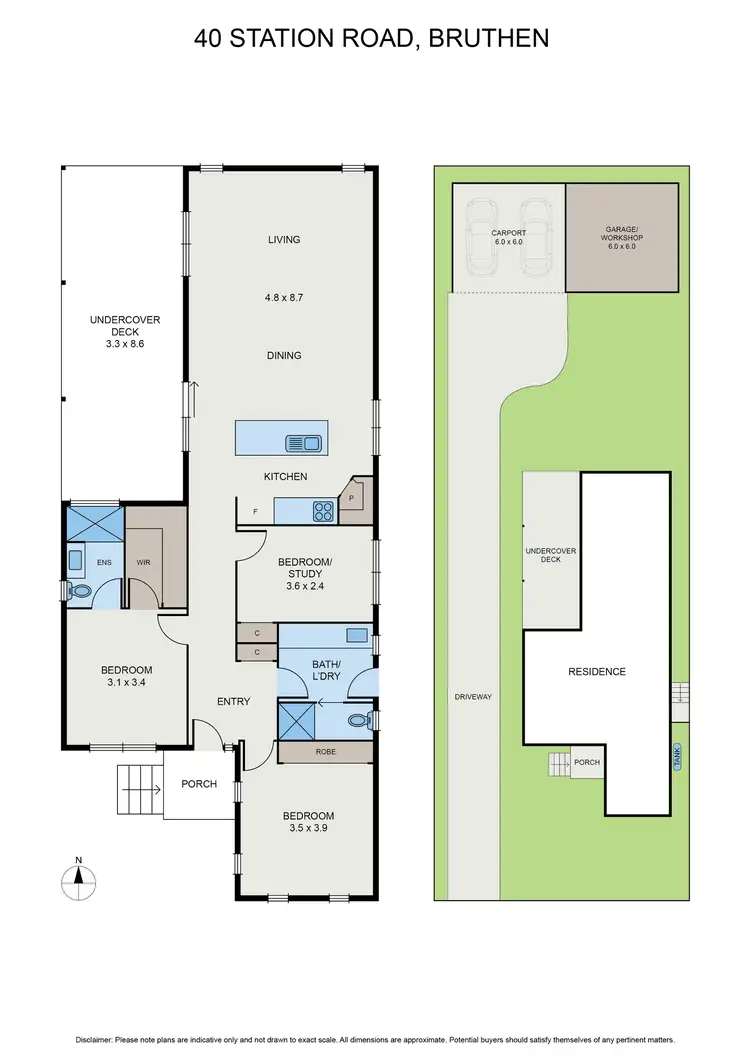 Floorplan of Homely house listing, 40 Station Rd, Bruthen VIC 3885