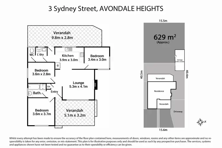 Floorplan of Homely house listing, 3 Sydney Street, Avondale Heights VIC 3034