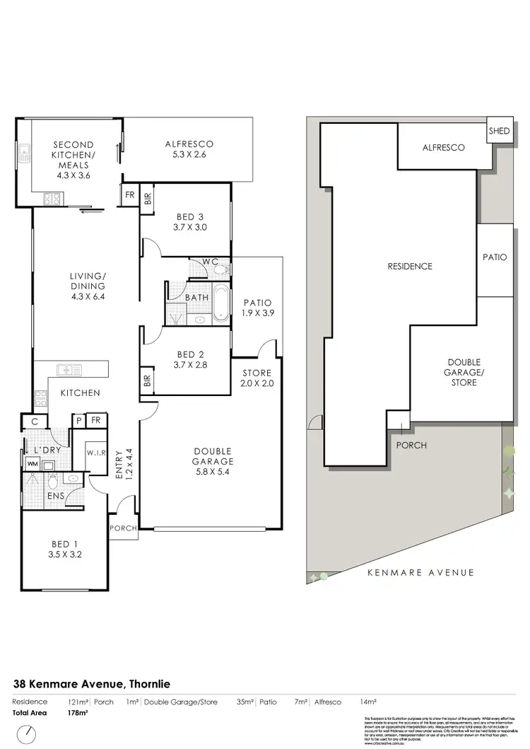 Floorplan of Homely house listing, 38 Kenmare Ave, Thornlie WA 6108
