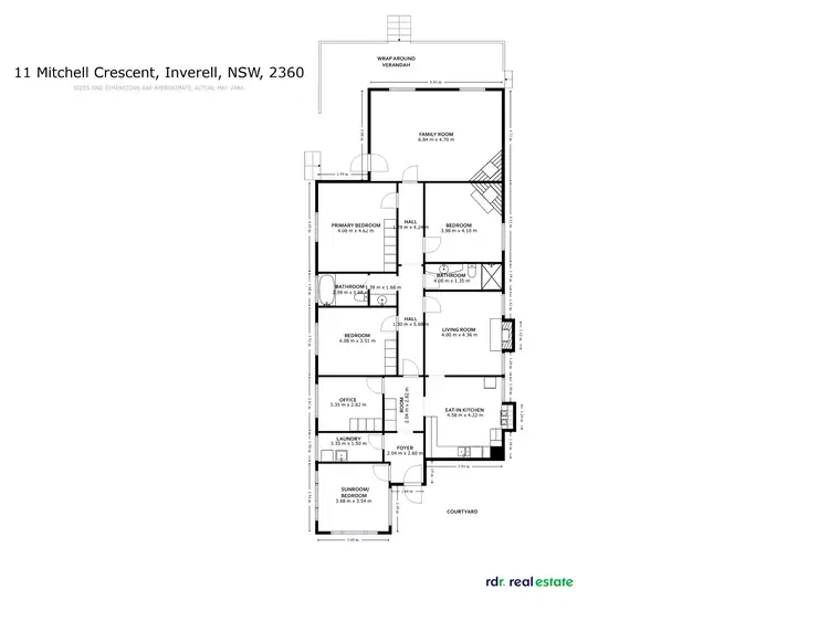 Floorplan of Homely house listing, 11 Mitchell Crescent, Inverell NSW 2360