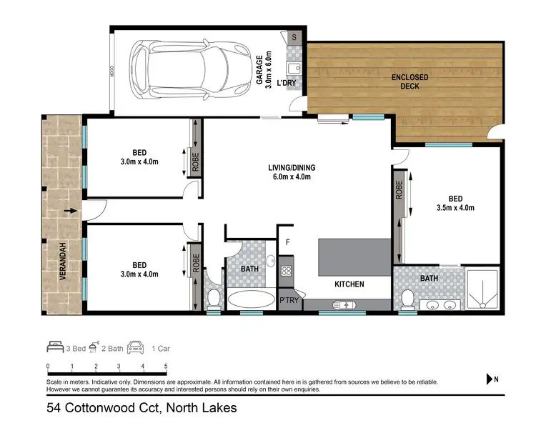 Floorplan of Homely house listing, 54 Cottonwood Cct, North Lakes QLD 4509