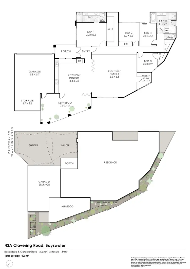 Floorplan of Homely house listing, 43A Clavering Rd, Bayswater WA 6053